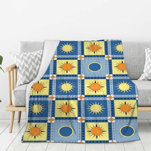 Farmhouse Flannel Cozy Throw Blanket Flower 39.37x59 Inches - Ultra Soft Lightweight Fuzzy Blankets for Adults Women Girls, Warm Fluffy Spring Decor Couch Blanket for Bed, Sofa, Living Room A21 - color: Colorful-21