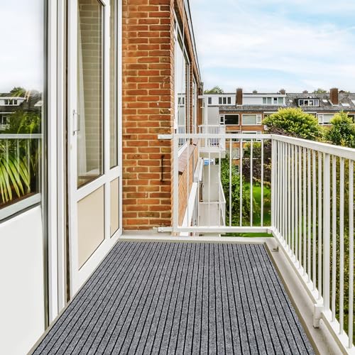 koloko 2ft x 6ft Runner Rug Non-Slip Outdoor Indoor Carpet Runner Custom Size Floor Runners Area Rugs Mat with Rubber Backing for Hallway Entryway Balcony Patio Kitchen Garage Stair Laundry