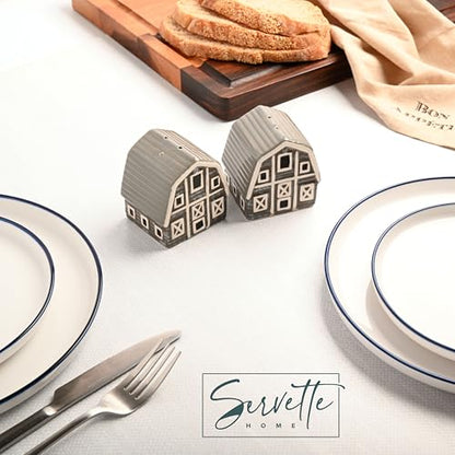 Salt Pepper Shakers Animals (Grey Barn) - color: Grey Barn