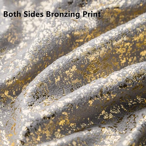 Deeprove Throw Pillow Cover Both Sides Sparkle Gold Foil Print, Soft Velvet Hidden Zipper Closure Accent Pillow Cushion Case for Bedroom, Living Room, Sofa, Square 20 x 20 Inches 1 Pack, Silver Grey - color: Silver Grey, size: 20" x 20" (Pack of 1)