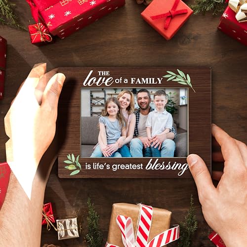 YSTEP Family Picture Frame - Adoption Gifts for Adoptive Parents, Wood 4x6 Photo Frame for Desk Display-B15 - style: Style 2