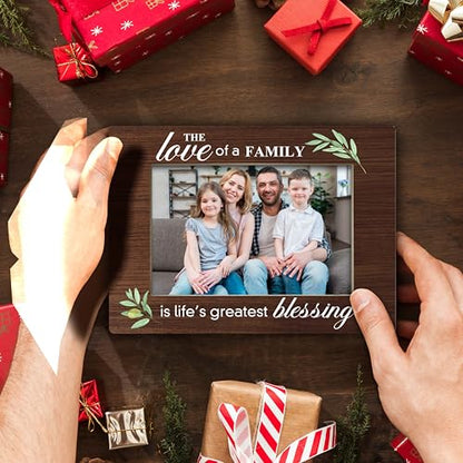 YSTEP Family Picture Frame - Adoption Gifts for Adoptive Parents, Wood 4x6 Photo Frame for Desk Display-B15 - style: Style 2