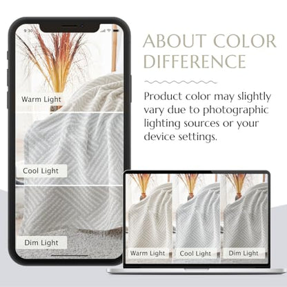 jinchan 100% Cotton Muslin Blanket Twin Boho Throw Blanket 50x60 Stone Gray | 3-Layer, Dotted Diamond Quilt, Cooling Breathable Lightweight, for Adult, Soft, Reversible, Summer, Couch, Sofa, Bedroom - color: B. Square Grey, size: 50"x60"