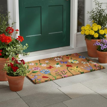 Calloway Mills Butterfly Garden Doormat (24" x 36") - color: Butterfly Garden, size: 2' x 3' (Rectangular)