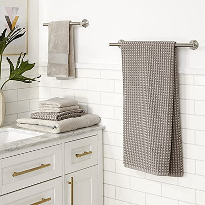 Modern Threads 6 Piece Cotton Bath Towel Set – Ultra Soft 600 GSM Towels – Bathroom Set with Hand Towels and Washcloths – Waffle (Charcoal) - color: Charcoal, size: Standard, style: Waffle