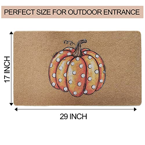 FGSS Fall-Pumpkin Thanksgiving Welcome-Door-Mats Holiday-Doormats - color: Pumpkin