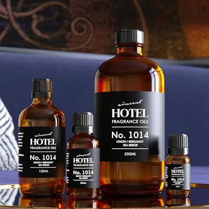 AirScent Hotel Diffuser Oil No. 1014 - Iconic 5-Star Hotel Blend - 10 mL | Lemon Bergamot Sea Breeze - Coastal Hotel Scent - Fragrance Oil for Ultrasonic and Waterless Diffusers and Crafting - size: 0.34 Fl Oz (Pack of 1)