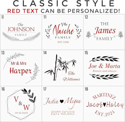 NBE Custom Engraved Bamboo Cheese Board with 3 Drawers & Utensil Set - Personalized Charcuterie Serving Tray, Mother's Day Wedding Housewarming Gifts for Women Couples