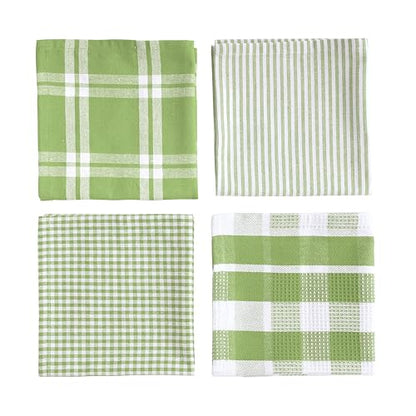 LANE LINEN 100% Cotton Kitchen Dish Cloths, Ultra Soft Absorbent Quick Drying Dish Towels, Multiweave Wash Cloths Dish Towel Sets, 12x12 Inches, 12 Pack - Sage Green - color: 09: Sage Green, size: 12"x12" - 12 Pack