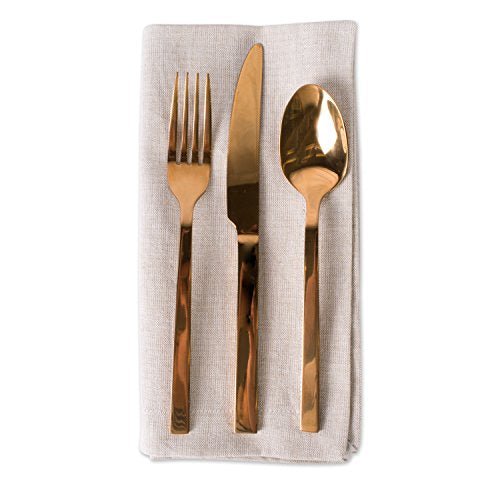 DII Chambray Kitchen, Tabletop Collection, Natural, Napkin Set - color: Natural, size: 20" x 20" (Set of 6)
