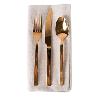 DII Chambray Kitchen, Tabletop Collection, Natural, Napkin Set - color: Natural, size: 20" x 20" (Set of 6)