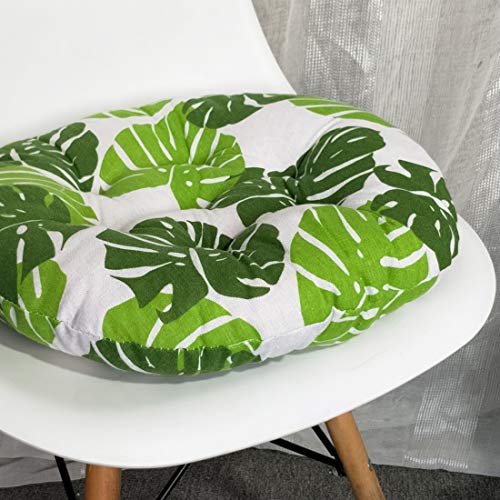 vctops Bohemian Soft Round Chair Pad Garden Patio Home Kitchen Office Seat Cushion Leaf Diameter 16" - color: Leaf, style: Diameter 16 Inch