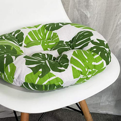 vctops Bohemian Soft Round Chair Pad Garden Patio Home Kitchen Office Seat Cushion Leaf Diameter 16" - color: Leaf, style: Diameter 16 Inch