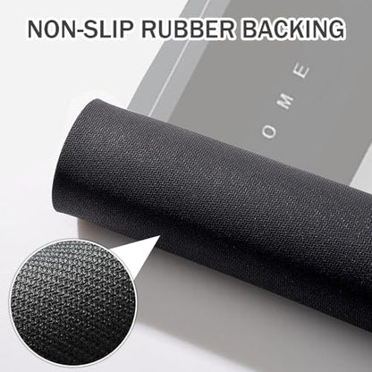 Soft Diatomaceous Earth Bath Mat, Quick Dry Bathroom Mats, Gray Super Absorbent Bath Mat Set, Washable Non Slip Bathroom Rugs, Stone Bath Mats Alternative, 15.74" x 47.24"