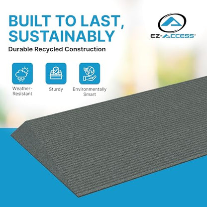 EZ-ACCESS Transitions Angled Entry MAT, Grey, 2-in - color: Grey, size: 2 Inches