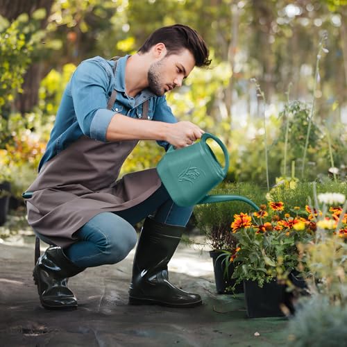Plastic Watering Can - 1/2 Gallon - Green | With Long Spout for Watering-Home Indoor and Outdoor Garden - color: Green