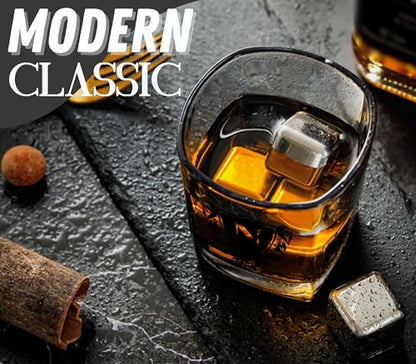 Whisky Gifts for Men, Personalized Initial Whiskey Glass with Whiskey Stones for Dad, Boyfriend, Best Friends, Coworkers, Husband, Brother, Uncle and Boss on Father's Day, Boss Day and Birthday - N - color: N