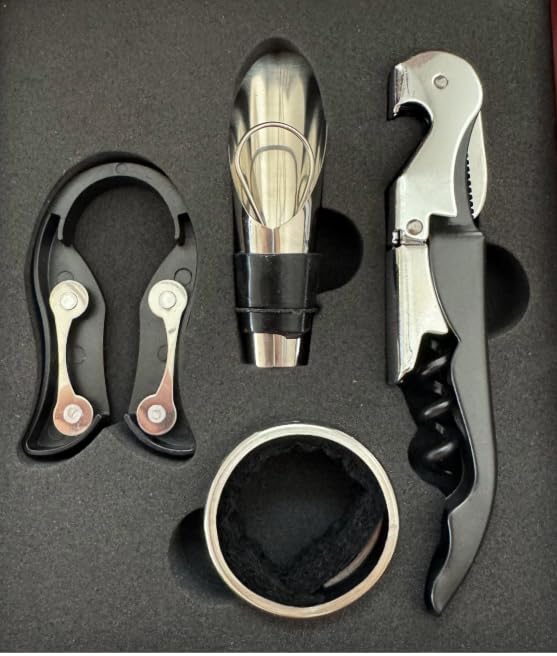 Premium Wine Opener gift Set with Chess Board – Elegant Wine Accessories Kit for Entertaining, Perfect for Wine Lovers, Hosts, and Unique Gifts