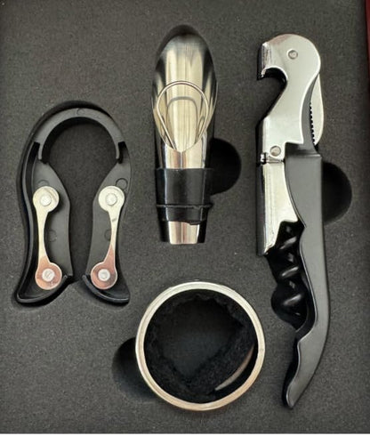 Premium Wine Opener gift Set with Chess Board – Elegant Wine Accessories Kit for Entertaining, Perfect for Wine Lovers, Hosts, and Unique Gifts