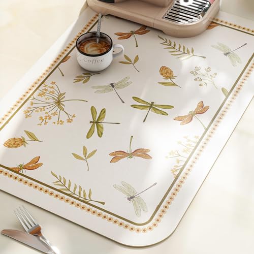 Vinyl Waterproof Placemats Set of 6 Rectangular,12"*17"-Grace B | Wipeable Beautiful Print Place Mats,Stain Resistant,Heat Resistant,Everyday Meals,Kitchen,Dinning,Holiday,Decor - color: Grace B