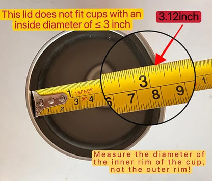 2 Replacement Lids for 20oz Stainless Steel Tumbler Lids-Replaces Only Covers With a Top Diameter of 3.4 inches（Bottom Diameter of 3.23 inches） - color: 20OZ Seal (2 Transparent)