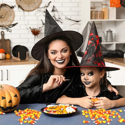 JUNEBRUSHS 50 Pcs Fake Candy Corn Resin Halloween Table Decorations | Artificial Fall Ornaments, Tiered Tray Vase Filler, Jewelry Making, Halloween Crafts - style: Candy Corn Style
