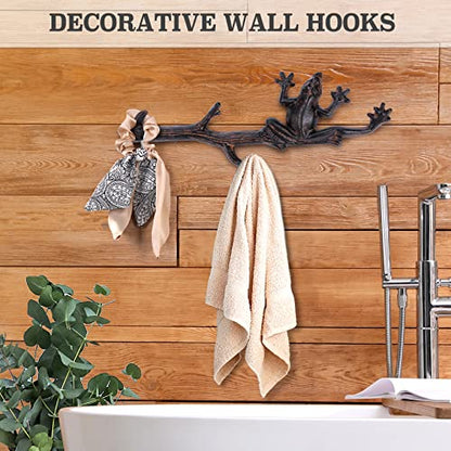 Wall Hooks，Decorative Wall Hooks，Rustic Decorative Coat Hooks for Hanging