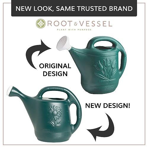 Root & Vessel 30301 Watering Can, 2-Gallon, Hunter Green - size: 2 Gallon