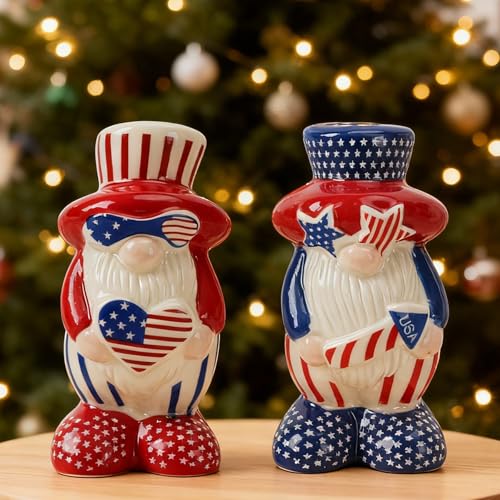 Halloween Gnome Ceramic Salt and Pepper Shakers Set 2-Pack Kitchen Decor | Cute Halloween gnome design adds festive charm to kitchens and tables, making a fun seasonal gift for family and friends - color: limao-2pcs