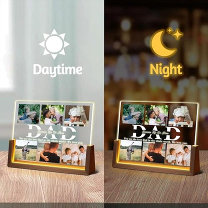 LOUISMIAA Custom Picture Frame – Personalized Gift for Father, Dad, Husband from Daughter, Son, Wife, Memorial for Papa, Daddy, Grandpa - color: Style 10