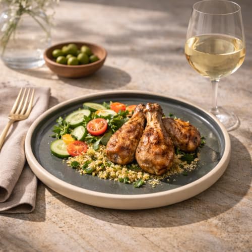 Gibson Elite - Made in Portugal - Port Gaia 12 Piece (Service for 4) Plates and Bowls Reactive Glaze Dishes Stoneware Ceramic Dinnerware Set - Blue - color: Blue (12pc Dinnerware Set)