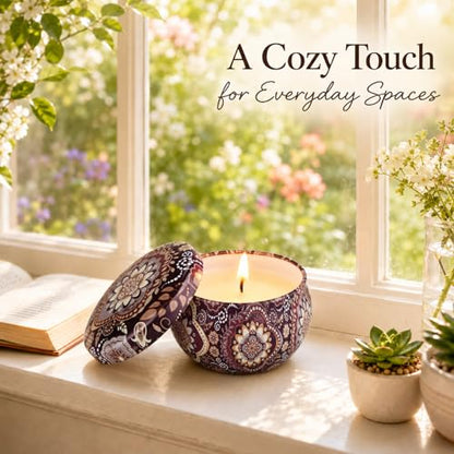 Scented Candles Gift Set, 12 Pack Soy Wax Aromatherapy Candles | 12 Scents, Gift Box Included, Travel Tin Design, Home Fragrance, Relaxation & Self Care, Birthday & Housewarming Gifts - color: Classic Candles-12 Pack
