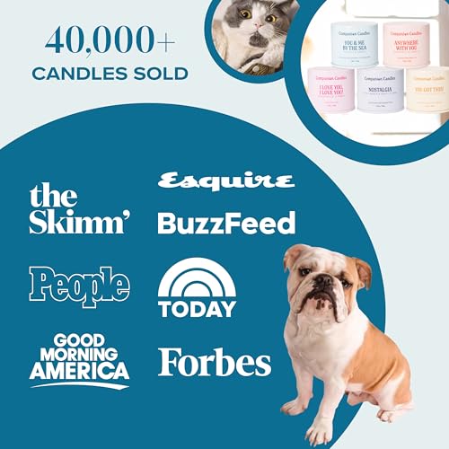 You & Me by the Sea Pet-Friendly Scented Candle – Sea Salt & Neroli Fragrance - Coconut Soy Wax Candle with Wooden Wick, Approx. 50-Hour Burn Time, Made in USA, 11.8 oz - color: You & Me by The Sea