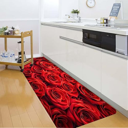 Non-Skid Low Pile Sponge Foam Door Entry Rug for Bathroom Mat,Separate Tub Shower Skid Proof Rugs, Home 3D Optical Illusion Rug Non Slip Bath Mats Welcome Mat 47 x 17.5 inches - color: Multi10