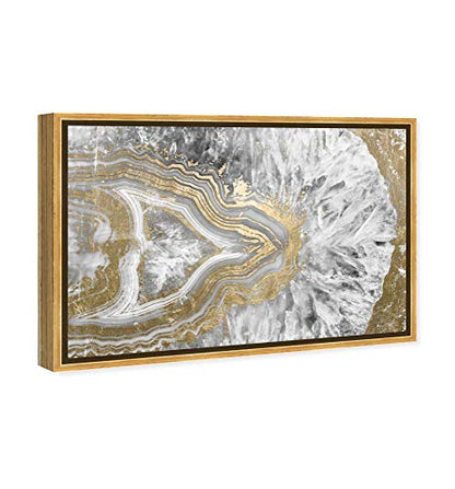 The Oliver Gal Artist Co.Abstract Framed Wall Art Canvas Prints 'Agate Geode Crystal' CrystalsAbstract Framed Wall Art Canvas Prints 'Agate Geode Crystal' Crystals54" x 36"Gold Frame1.0Count - size: 36"L x 54"W, style: Gold Frame