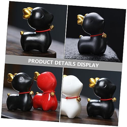 Alipis Animal Statue Decor Ceramic Craft Statue Ceramic Animal Adorns Desktop