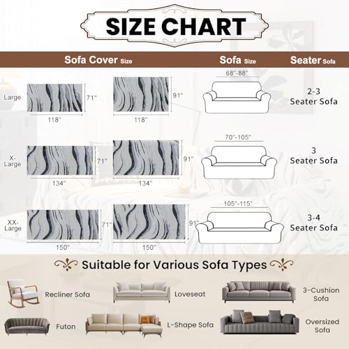 ROOMLIFE Couch Cover 3 Cushion Sofa, Washable Non Slip Furniture Sofa Protector Cover, Soft Chenille Sofa Slipcovers Sectional L Shape Dogs Couch Cover Throw Blanket with Tassels 71''X118'' - color: Cy#black, size: Large（71*118IN）
