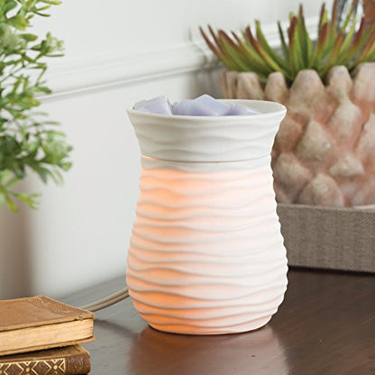 Candle Warmers ETC. Illumination Fragrance Warmer- Light-Up Warmer for Warming Scented Candle Wax Melts and Tarts or to Freshen Room, White Harmony - size: Harmony (Porcelain)