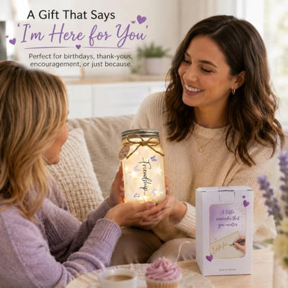 Solmay Friendship Gifts for Women, Best Friend Birthday Gifts Jar Light - color: Good Friends