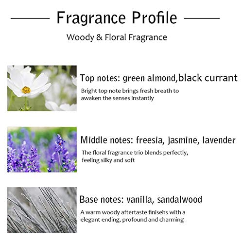 Reed Diffuser Set, Bergamot Vanilla Lavender and Jasmine Scented Oil Reed Diffusers for Bedroom Living Room Office, Giftable & Stress Relief 150 ml/5.07 oz - color: Mixed Fruity & Floral