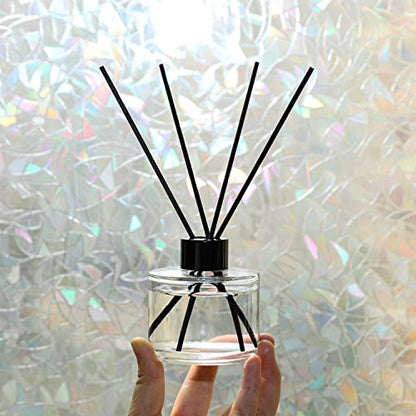 4PCS Fragrance Glass Diffuser Bottles, Refillable Diffuser Bottles with 20pcs Reeds Sticks & Black Caps & Funnel, Diffuser Jars for Home Oil Fragrance Decoration Girl Women Gift (100ML) - size: 100ML