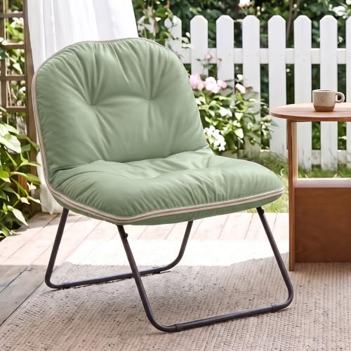 ZonLi Adjustable Floor Chair with Back Support | Folding Meditation & Gaming Lounge Seat for Adults, Cozy Reading Sofa for Bedroom Dorm,Green - color: Green