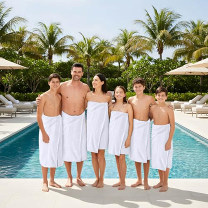 Utopia Towels 6 Pack Bath Towels, 27x54 in, 100% Cotton, White | Premium Lightweight Ring Spun Cotton Towels - Highly Absorbent, Quick-Drying, Ideal for Hotel, Spa & Home Bathroom - color: White