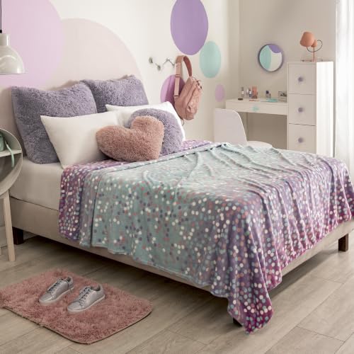 Vianney Light Colors Throw Blanket – Soft, Lightweight Fleece for Sofa, Bed & Accent Layering, Breathable, Cozy Year-Round Comfort with Multicolor Chunky-Knit Design, Ideal for Stylish Decor - color: Avellana, size: Twin Toddler / Throw