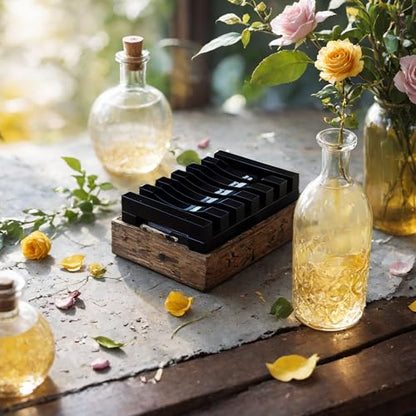 Black Soap Dish for Shower Acrylic Bar Holder Bathroom Soap Saver Case Self Draining Bathtub Kitchen Mini Tray Rectangular Jewelry Holder White Dish for Soap Sponges Scrubber