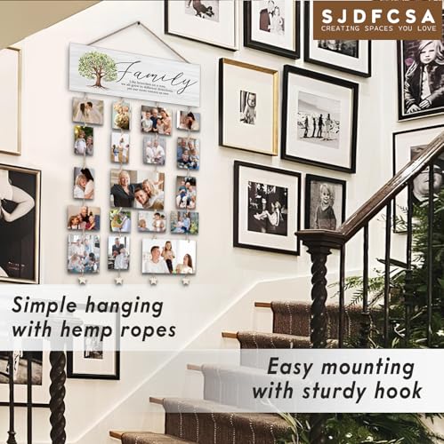 Family Tree Picture Frame Family Picture Frames Collage Photo | Hanging Display Picture Board, Like Branches on a Tree Yet our Roots Remain as one, Home Living Room Bedroom Wall Decor - color: Family Like Branches on a Tree Yet our Roots Remain as one