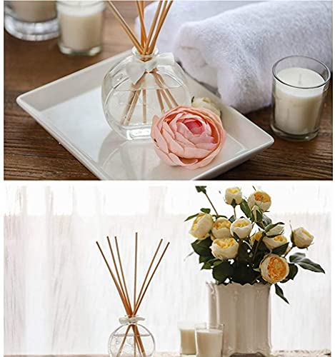 100 Pack Reed Diffuser,7 Inch Aromatherapy Diffuser Sticks-Natural Rattan Wood Reed Diffuser Sticks for Home Office Spa and Bed Room - color: Primary Color
