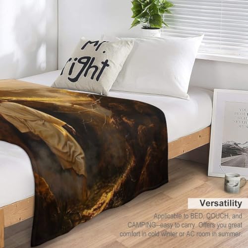 Jesus Leaving The Tomb 01 Flannel Blankets Fleece Soft Throw Lightweight Plush Gifts for Couch, Bed, Cozy Sofa Plush, Chair, Lovers 60x80in(150x200cm) - color: Style-10, size: 60x80in(150x200cm)