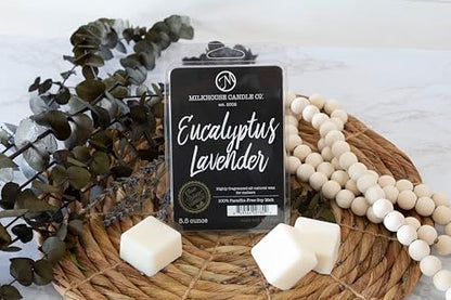 Milkhouse Eucalyptus Lavender Soy Wax Melts for Wax Warmer, 5.5 oz | Clean-Burning, Premium Fragrance Oil, Made in the USA - color: Eucalyptus Lavender