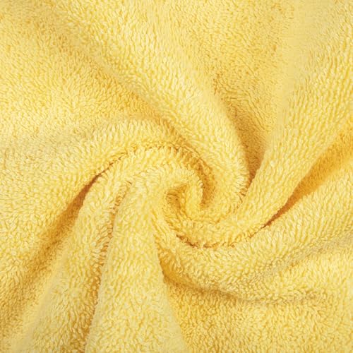 Personalized Towel Set, Custom Bath Towels with Name, Turkish Cotton Yellow | 2 Pcs Set, 100% Cotton, Embroidered, Customized Towels, Gift For Adults, Wedding, Bridal Shower, Housewarming, Spa Hotel - color: Yellow, size: Bath Towels - 2 Piece